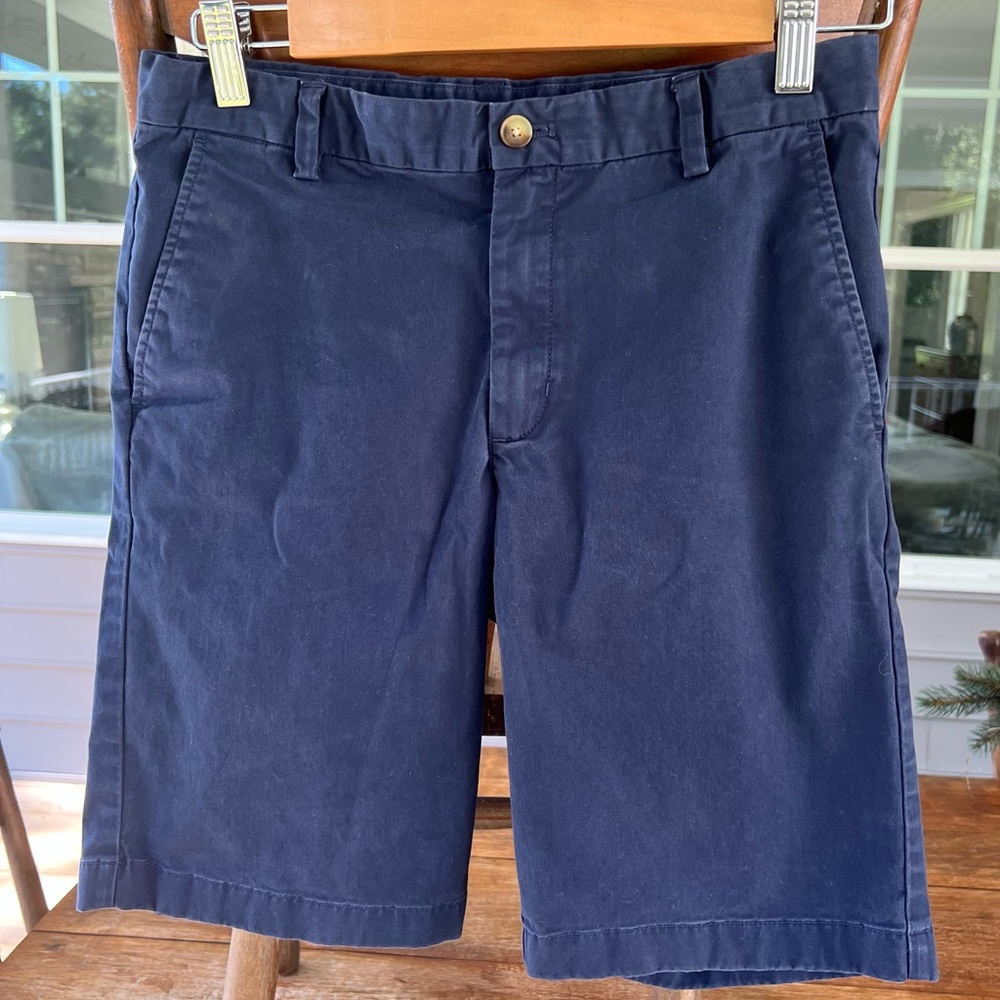 Vineyard Vines Boys Shorts Shep & Ian Navy Blue Size 16